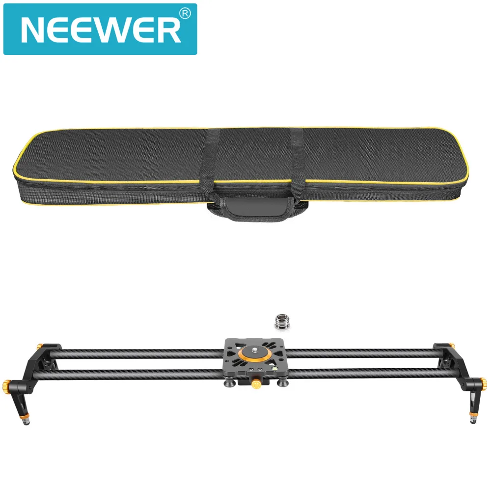  Neewer Carbon Fiber Camera Track Slider Video Stabilizer Rail with 6 Bearings for Canon/Nikon/Penta
