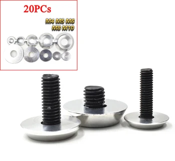 

20PCs M4 M5 M6 M8 M10 Aluminum Alloy Cup Head Countersunk Screw Gasket Washer Joint Ring Backup For FPV RC Car Accessories