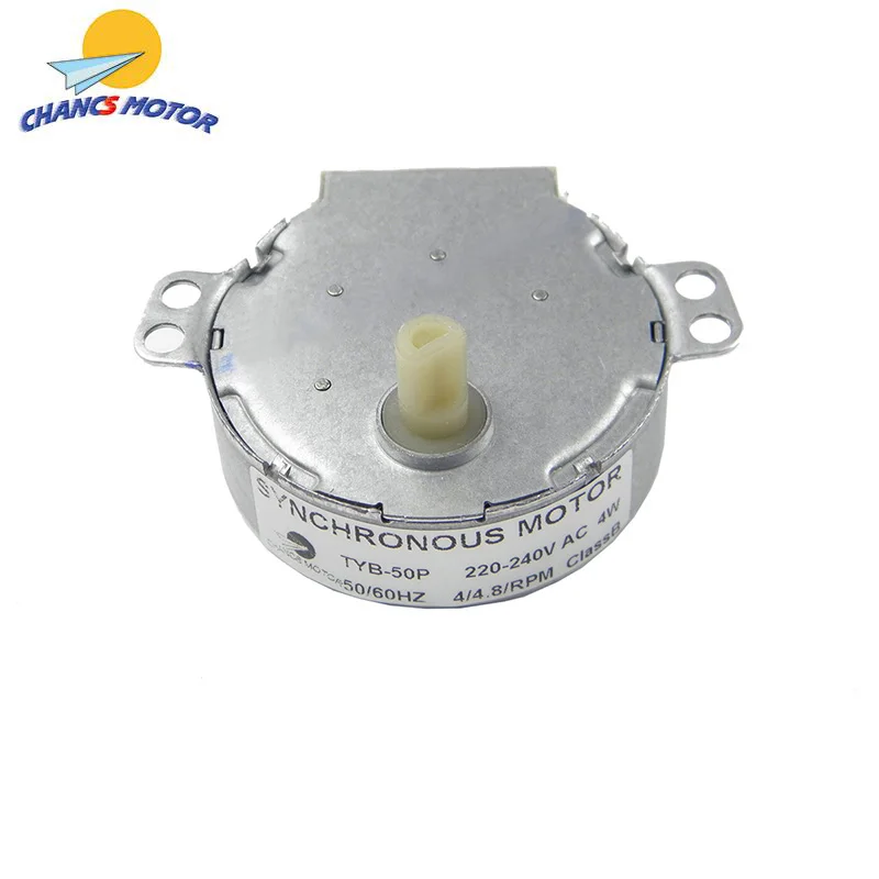 

CHANCS Microwave Oven Motor 220/240V AC 4/4.8RPM with D Shape Shaft CW/CCW Synchronous Motor for Turntable