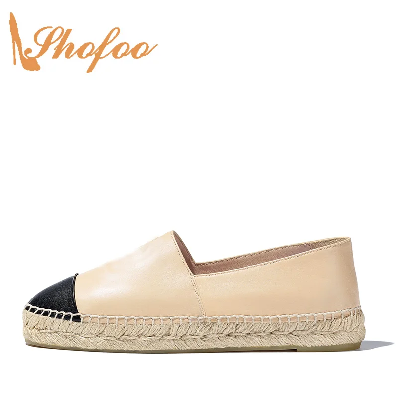Espadrilles/соломенные туфли на плоской подошве с закрытым носком Цвет золотой