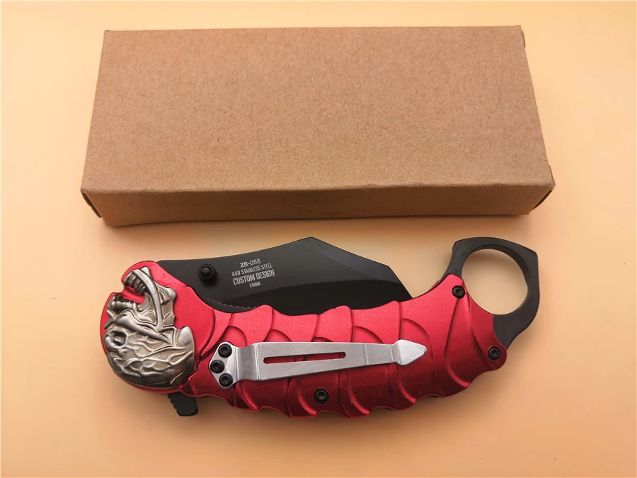 KESIWO F108 Karambit folding knife 440 blade Aluminium Outdoor cs go camping Hunting Tactical Knife (7)