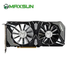 MAXSUN GTX 1660 Терминатор 6G 192bit NVIDIA GDDR5 8000 МГц 1530-1785 МГц HDMI+ DP+ DVI Настольный графическая карта для игр