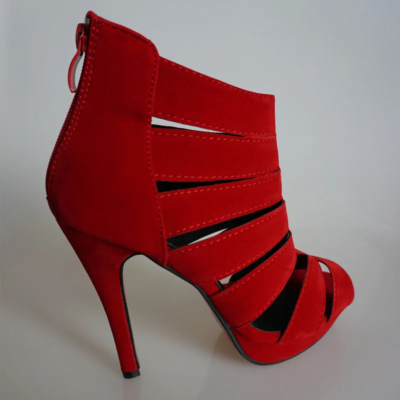 DRFARGO/распродажа женской обуви вечерние женские сандалии-гладиаторы на тонком высоком каблуке 12 см; цвет красный, черный; свадебные туфли-лодочки на платформе; sapato feminino