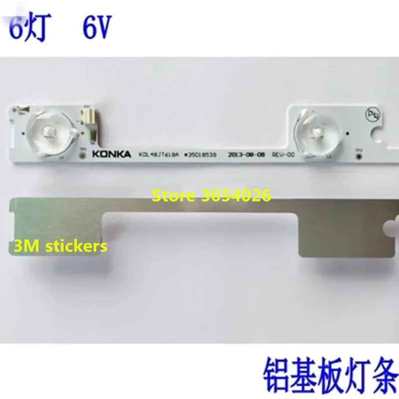 20 шт./лот светодио дный полоски бар фонари, работающие в течение KDL48JT618U KDL48JT618A 35018539 35018540 35018541 6 светодио дный S * 6 В 44,2 см
