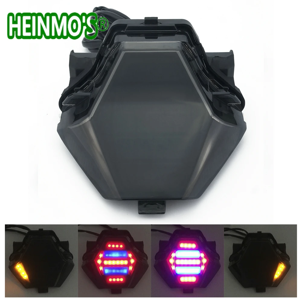 (R3B) Motorcycle Rear LED Running Flashing Light Stop Brake Blinker Turn Signals Flasher Moto For Yamaha R3 R25 MT07 MT-07 FZ07 MT 07 (16)