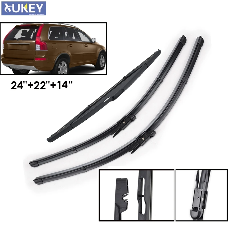 Щетки стеклоочистителя Xukey для Volvo XC90 2012 2013 2014 резиновые щетки окон автомобильные
