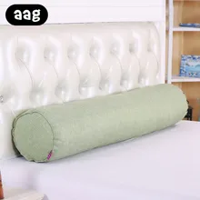 Boyfriend Pillows Solid Long maternity Pillow Cotton linen Neck Headrest body pillow Bed Chair Car Seat