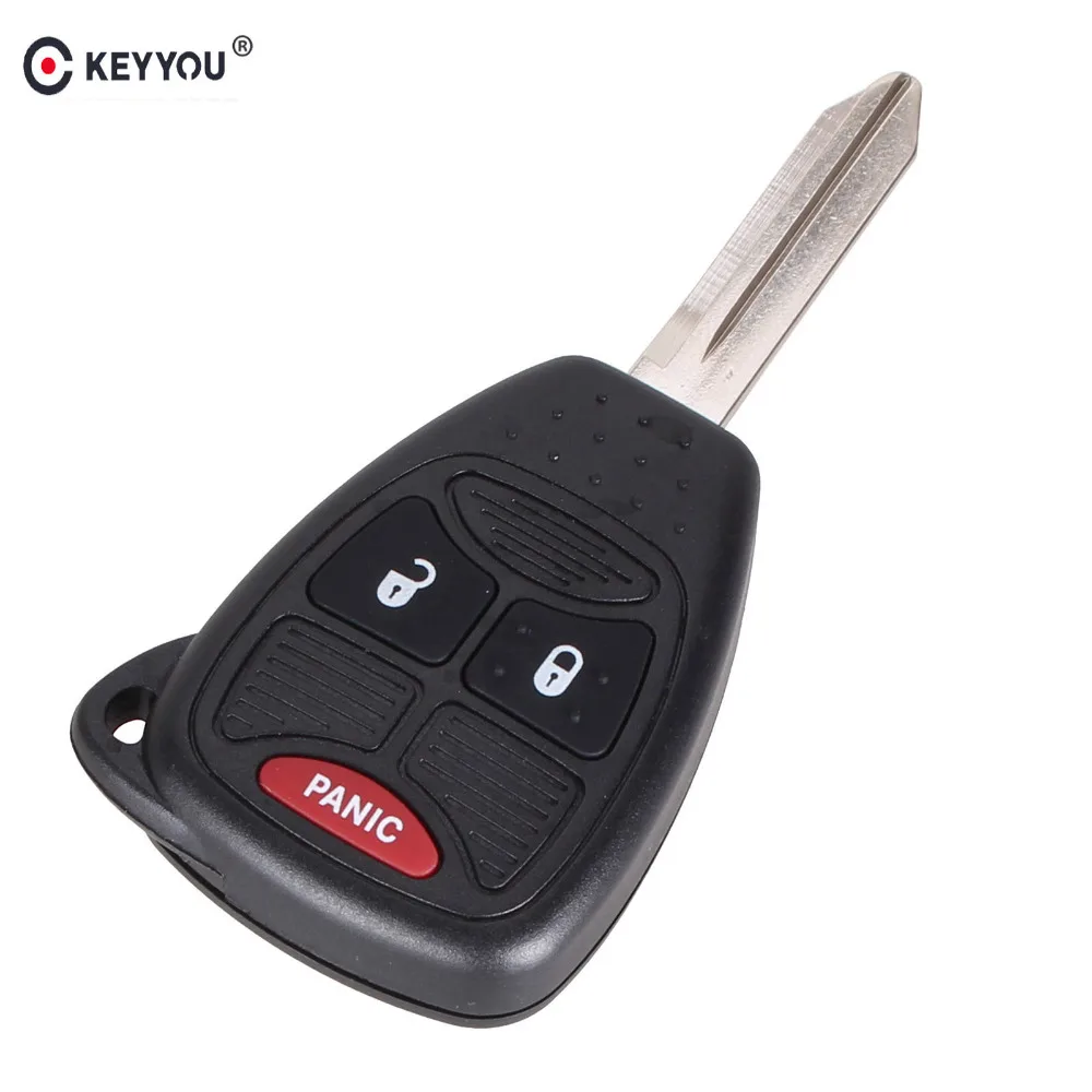 KEYYOU 3 кнопки дистанционного ключа автомобиля оболочки чехол для Chrysler, Jeep, Dodge Ram 1500 Калибр Nitro Ram 2500 3500 крышка ключа