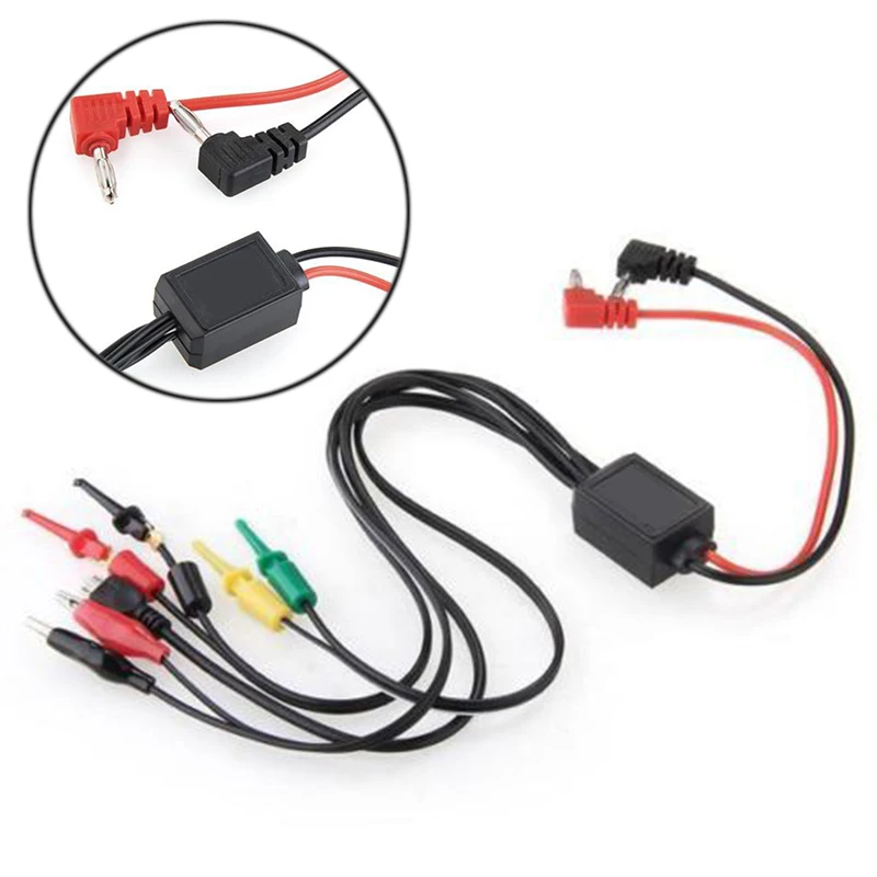 2 pinces crocodile 2 Banana Plugs 4 Crochet Clips Alimentation Test Lead Cable Kits