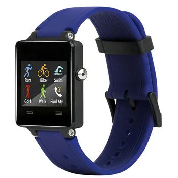 

Pure Color Soft Replacement Watchband of Fitbit Garmin Vivoactive ONLY Durable TPU Fabric Adjustable Wristband