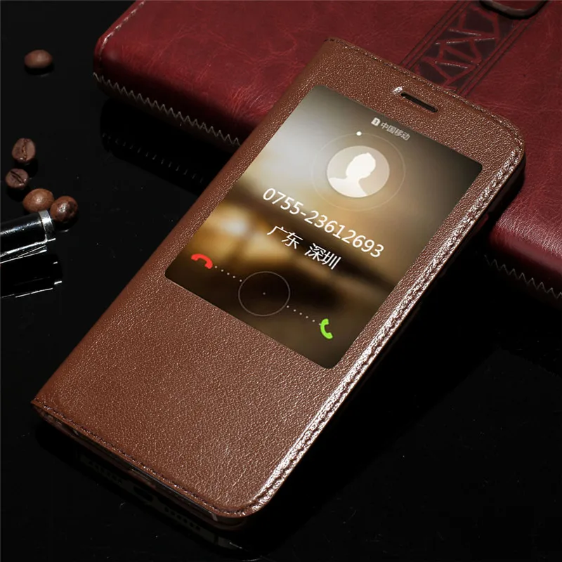CYBORIS для Huawei maimang 4 чехол из натуральной коровьей кожи чехол для Huawei maimang 5 Чехол-подставка с окошками откидная крышка