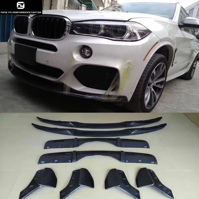 

F15 X5 MP style Carbon Fiber front lip rear diffuser Rear Bumper Aprons Side Splitter for BMW F15 X5 M PERFORMANCE Bumper