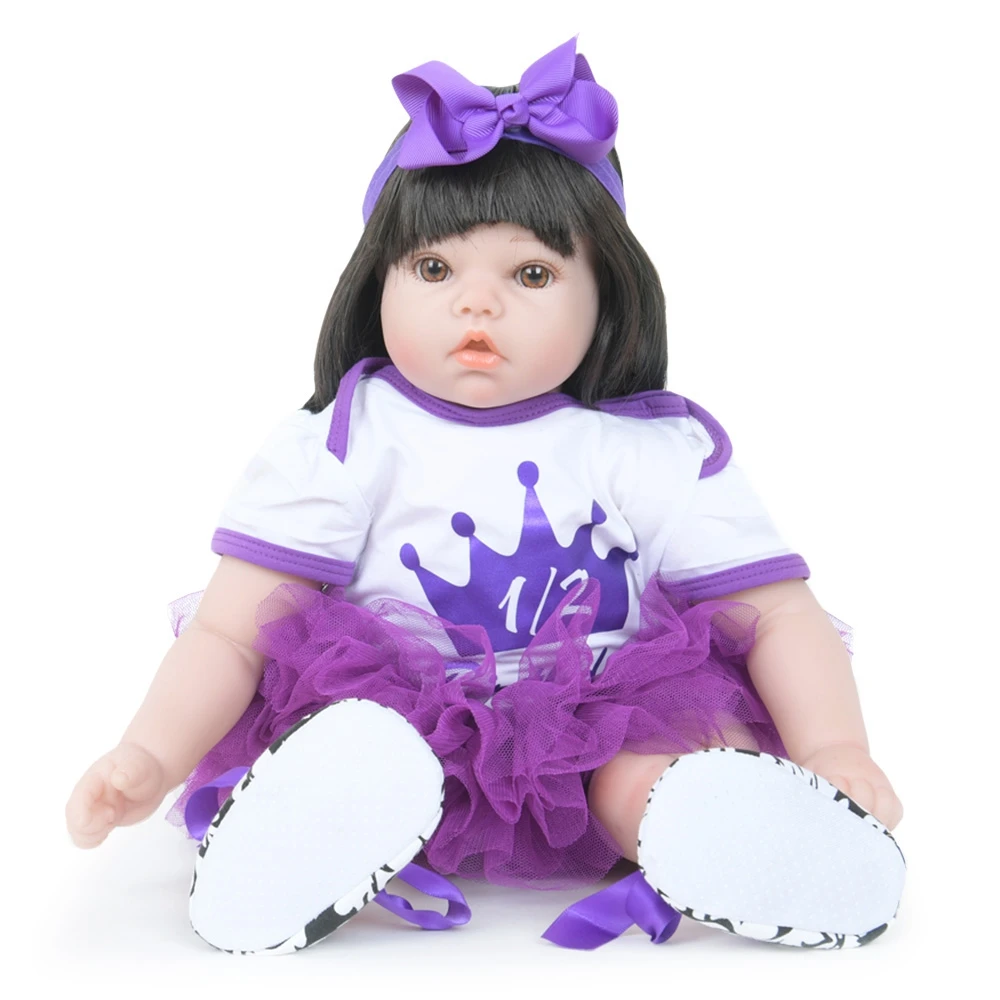 

Baby Dolls Beautiful Girl Humanoid Doll Simulation Toy Humanoid Cloth Silicone Doll For Children Birthday Christmas Gift