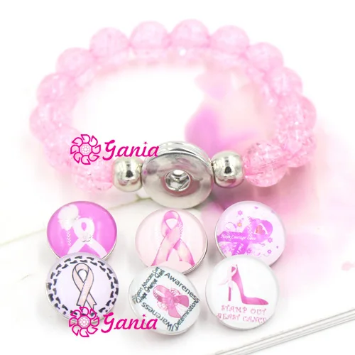 1 шт. браслет с 6 кнопками для информирования о раке груди 18 мм|bracelets for|button braceletbracelet