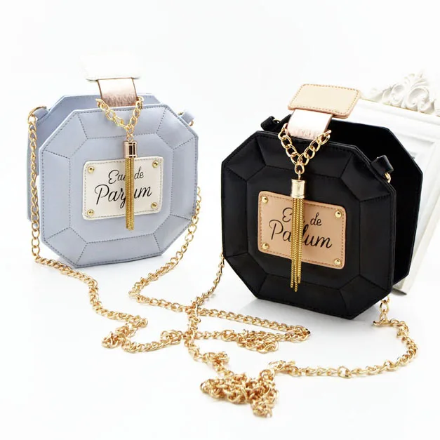 Small Personalized Round Shaping Plaid Handbag Fashion Small Personalized Round Shaping Plaid Handbag Fashion Perfume Bottle Shape Bag Lady S Women Free