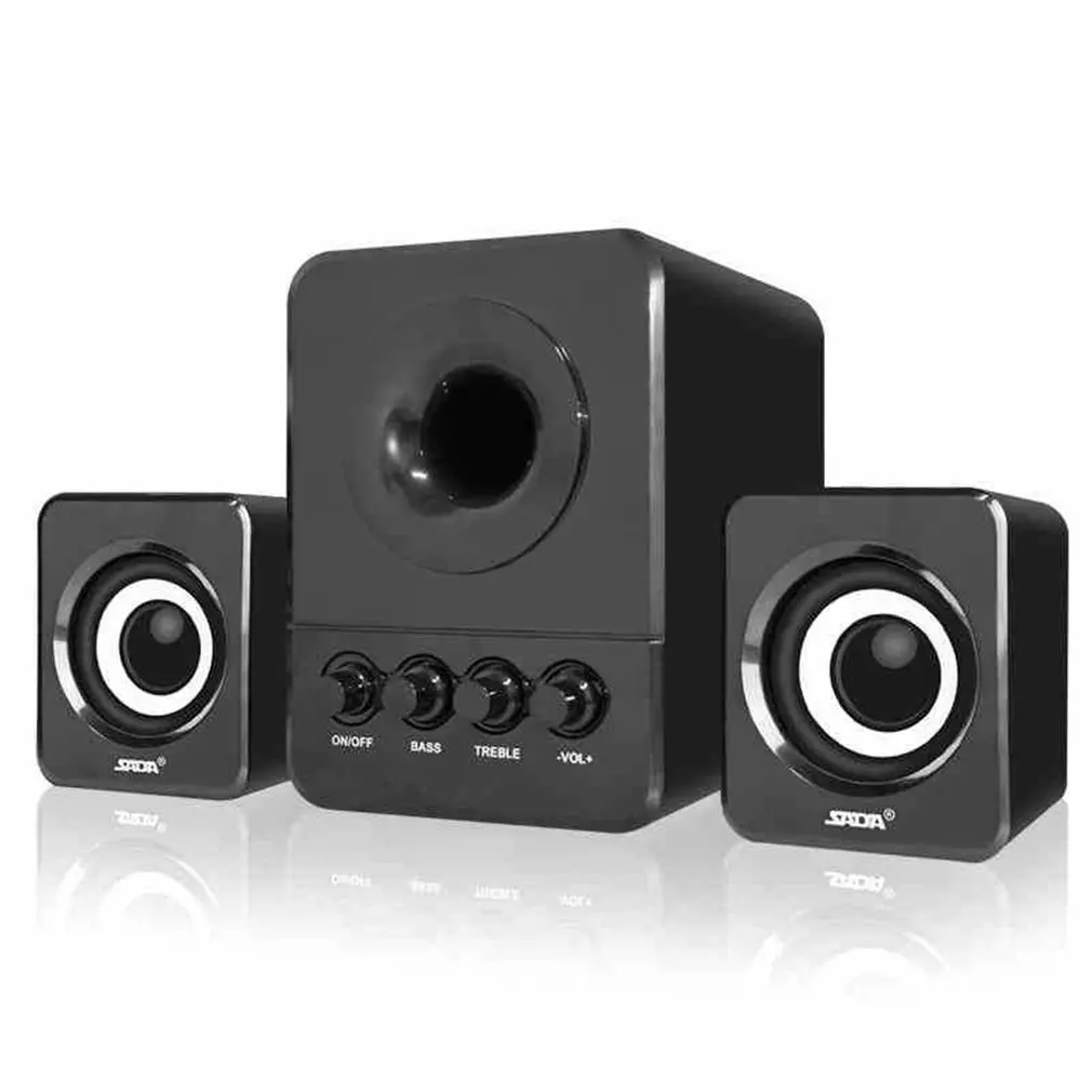 SADA D 203 комбинированный динамик USB 2 1 проводной мини портативный для настольного