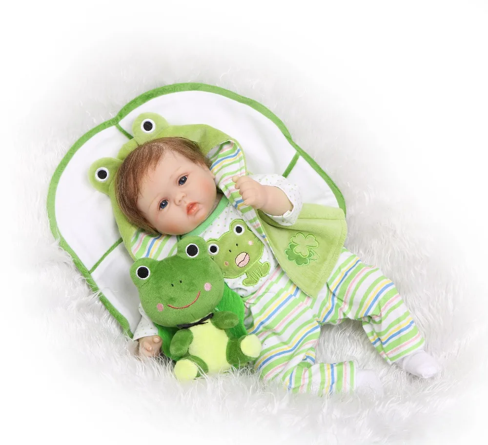 

NPK 40cm Silicone Reborn Baby Doll kids Playmate Gift For Girls 16 Inch Baby Alive Soft Toys For Bouquets Doll Bebe Reborn