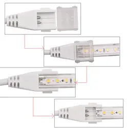 Новое поступление 220 В светодио дный ленты 2835 SMD нейтральный белый 120 светодио дный S/М гибкий светодио дный Свет натуральный белый, без