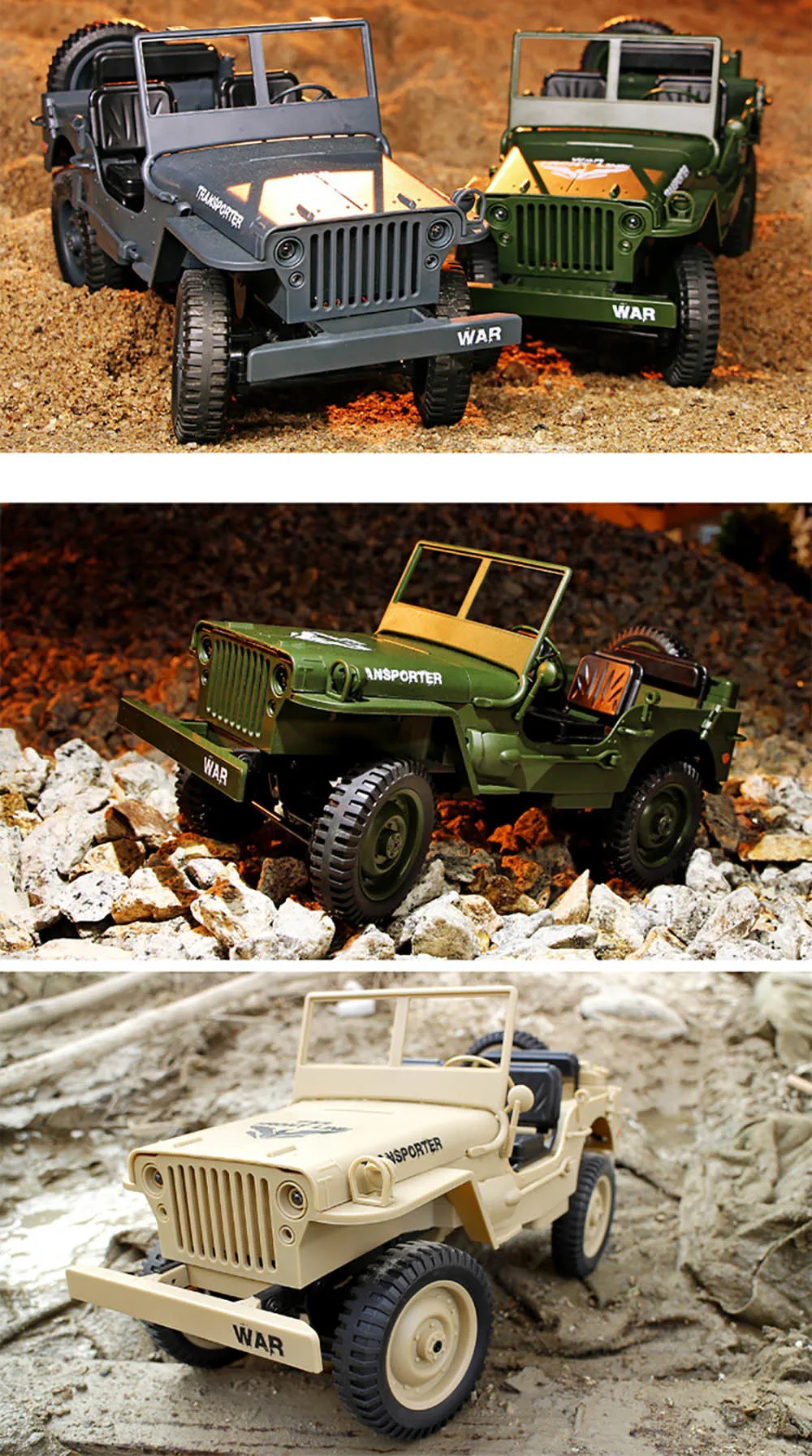 Carros de Brinquedo de Controle Presente de Aniversário para Crianças Jjrc Crianças Remoto Jeep Four-wheel Drive Militar Off-road Escalada rc Car Toys Q65 4wd 35 Cheap Carros RC