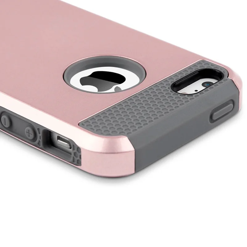 Для Apple Iphone 5/5s/Se Случае Двойной Слой Ultra Slim Обложка Прочный Гибридный Амортизация