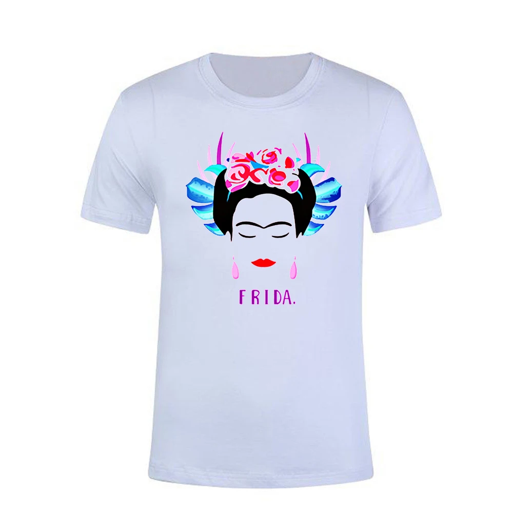 

Stefan janoski Kawaii T Shirt Women Summer Short Sleeve Funny Tops 2019 Frida Print T-Shirt Casual Ladies Femme Camiseta Mujer
