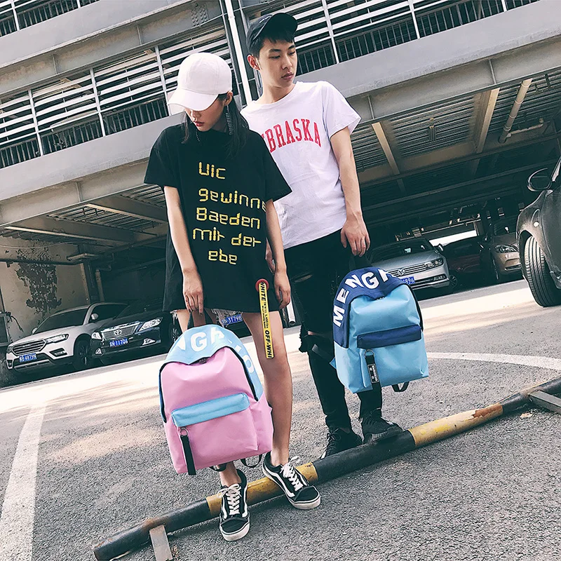 Menghuo 2016 New Design Unisex Women Luminous Backpacks 5 Colors Men Backpack Canvas School Bags For Teenagers Backpack Mochila (25)