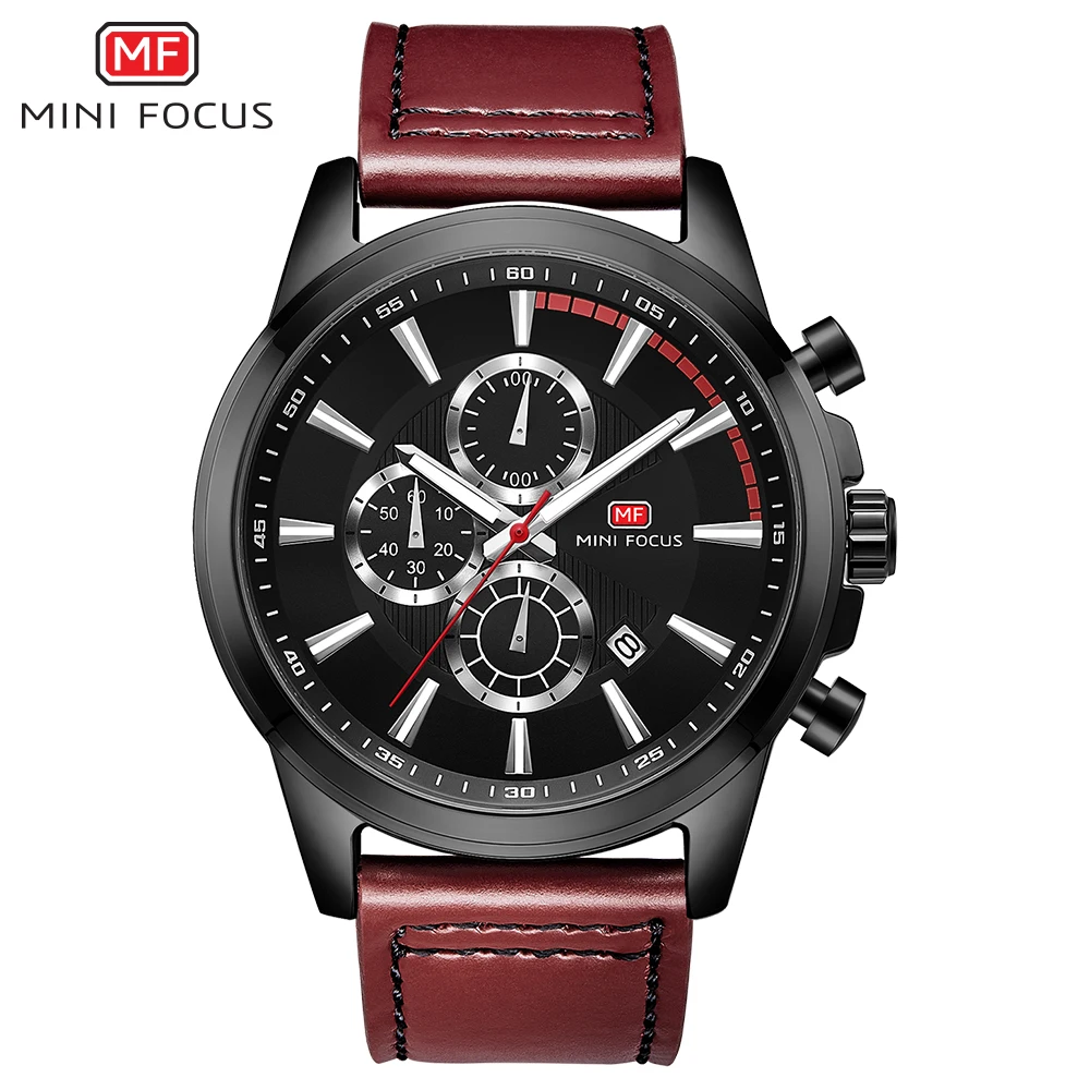MINIFOCUS Men's Wristwatch Quartz Watches Men Luxury Brand Waterproof Leather Strap Fashion Wrist Watch Montre Homme Male Clock MINIFOCUS Men's Wristwatch Quartz Watches Men Luxury Brand Waterproof Leather Strap Fashion Wrist Watch Montre Homme Male Clock