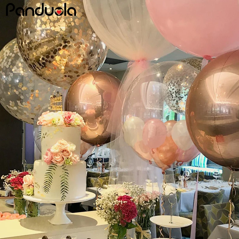 36 дюймов Rouind красочные большие латексные шары, гелий надувные гигантские шары для свадьбы и дня рождения вечерние большие шары украшения