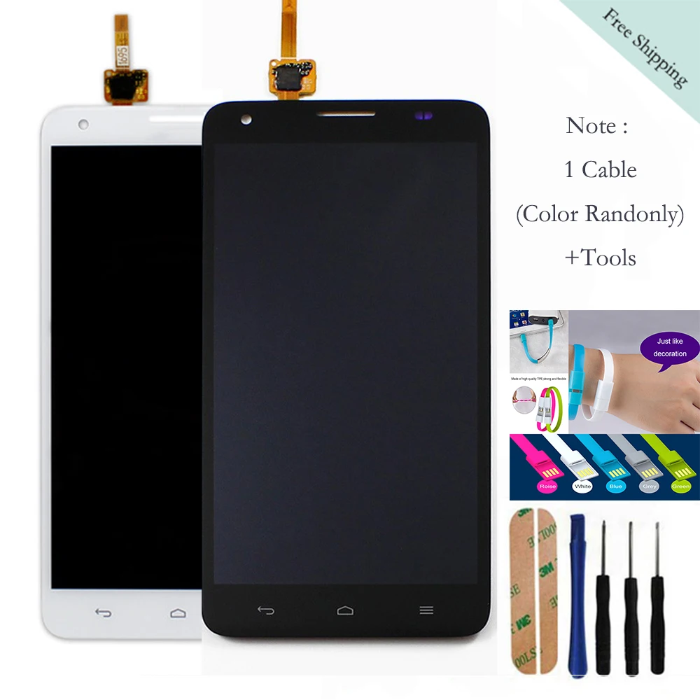 

New Good LCD For Huawei Honor 3X G750 Black Good New LCD Display + Touch Screen Digitizer Assembly Repair Part Replaceme