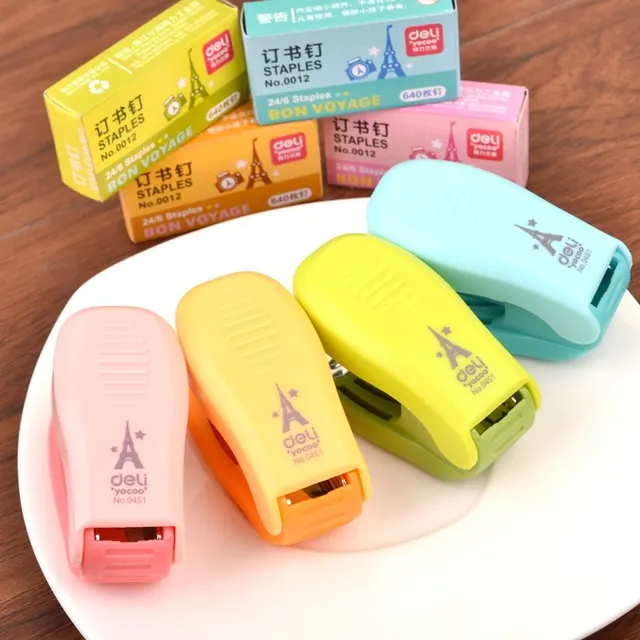 Special Offers 1 Pieces Hot Sale New Cute Candy Color School Office Mini Stapler Book Sewer with Free Staple Special Offers 1 Pieces Hot Sale New Cute Candy Color School Office Mini Stapler Book Sewer with Free Staple