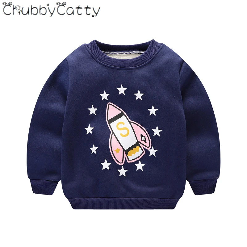 Детская одежда CHUBBYCATTY футболки для мальчиков и девочек утепленные пуловеры с