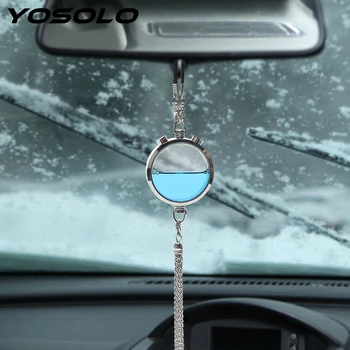 

YOSOLO Car Air Perfume Air Freshener Auto Rear View Mirror Hanging Pendant Essential Oil Diffuser Air Cleaner Car Ornament