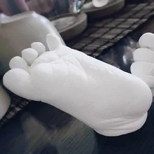 Hot! 3D Plaster Handprints Footprints DIY Baby Hand and Foot Casting Mini Kit Keepsake Gifts Molding Clone Powder Baby Care