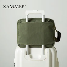 Сумка для хранения для путешествий, компактные сумки для хранения, мужская и женская одежда, органайзер, водонепроницаемый холщовый большой дорожный вещевой мешок Xammep