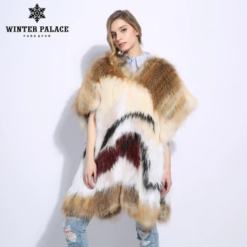

Casual Fashion Slim Fur natural fox fur coat Shawl Cape One size Sleeveless fox fur vest Medium real fox fur coat V-18100