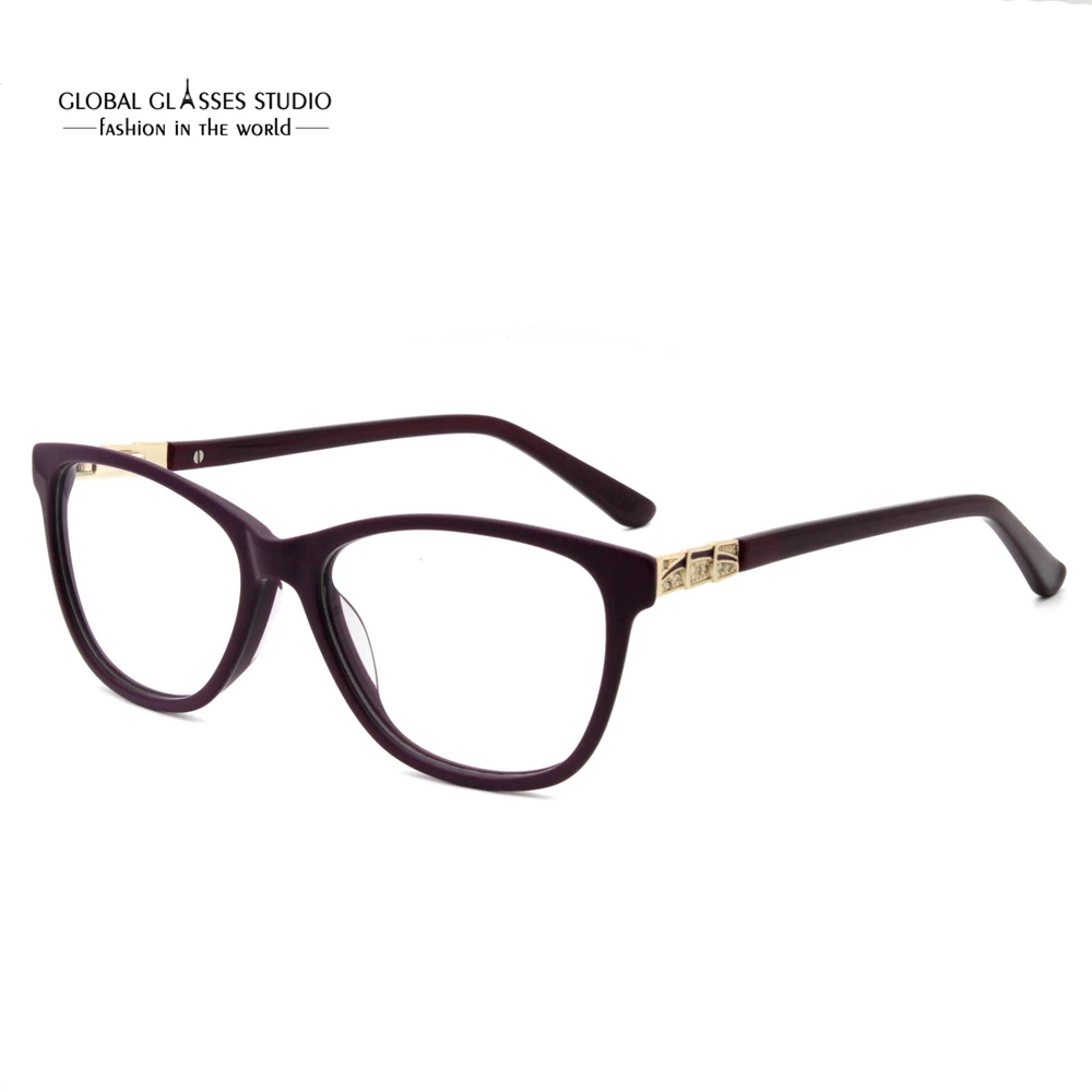 

New Female Purple Plate Optical Frame Glasses Type JQW-1709-C6