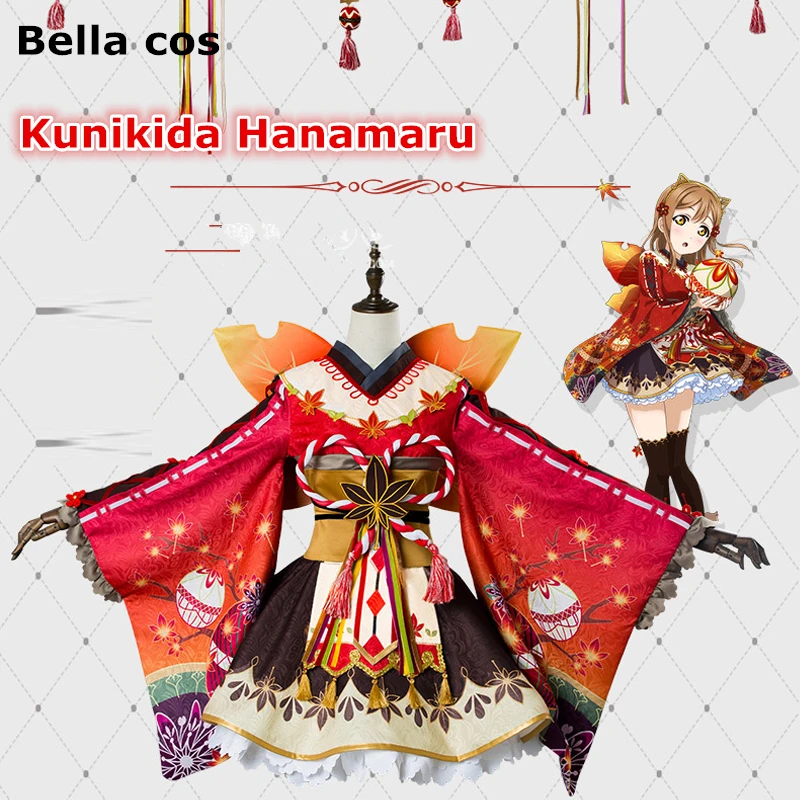 Lovelive sunshine Aqours красные кленовые листья You offen костюм для косплея кимоно Хэллоуина