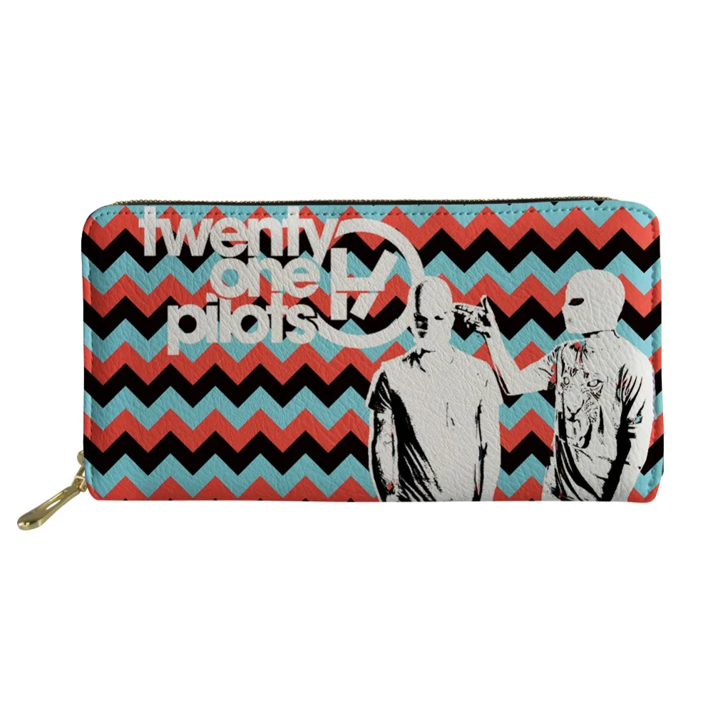 TwentyOnePilotsprintWomenLongClutchWalletLargeCapacityWallets