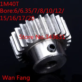 

2pc Mod 1 M=1 CNC Spur Gear pinion 40T 40Teeth Right Teeth positive gear 45# steel gear rack transmission RC