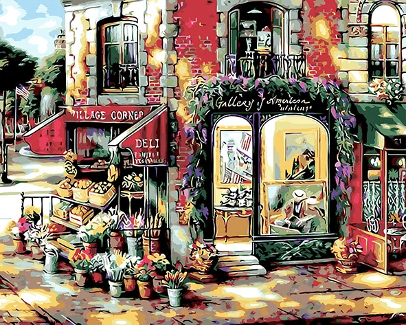 Street Fairy. Colorful Flower Shop