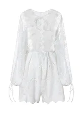 100% lace pants dress 2017 summer beach dress bohemian tropical dress lantern sleeve