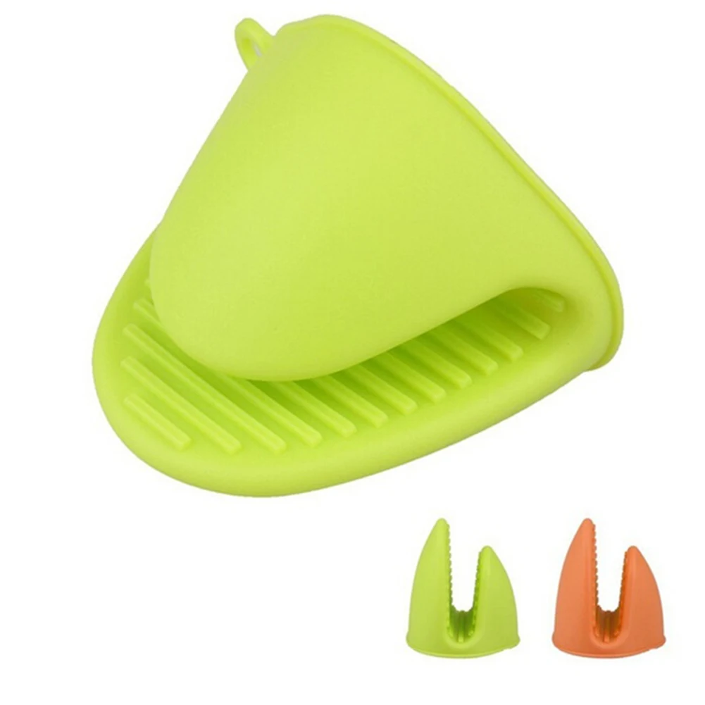 

Microwave Oven Mitts Kitchen Convenient Insulated Glove Silicone Oven Mitt Random Color Kitchen Heat-resistant Glove Pot Holder