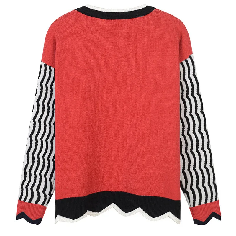 SRUILEE Animal Jacquard Jumper High Quality Jersey Autumn Winter Luxury Women Sweater Pullover Knit Top Stylish Blouse Runway SRUILEE Animal Jacquard Jumper High Quality Jersey Autumn Winter Luxury Women Sweater Pullover Knit Top Stylish Blouse Runway