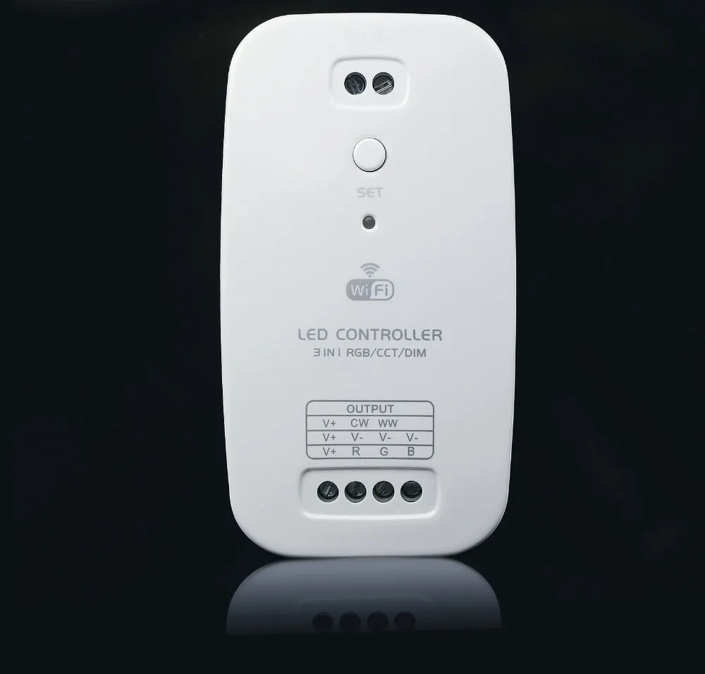 Интеллектуальный Wi Fi RGB | CCT Светодиодный контроллер приглушенной Троицы 9 24