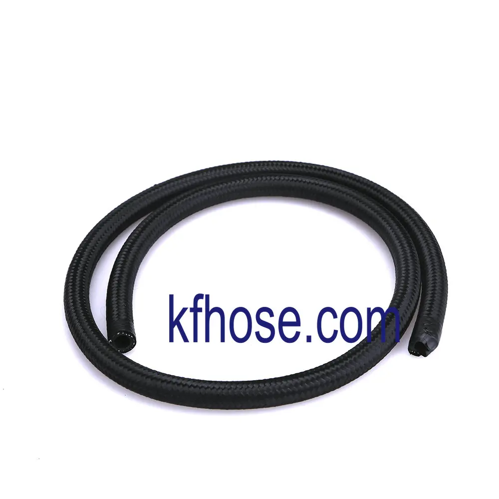 

Auto Racing AN6 Black Nylon Braided Fuel Oil Gas Hose Line 1M