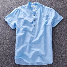 Мода года Твердые Мужчины рубашка белая Повседневная Деловая Мужская рубашка Льняная мужская одежда Фирменные футболки мужские хлопчатобумажная рубашка Camisa masculina