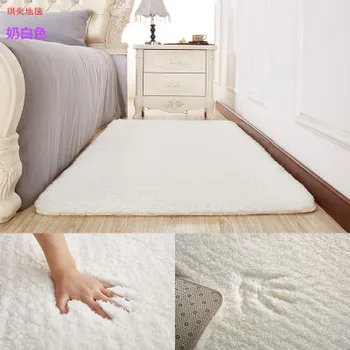 

9 Colors Solid Rugs Pink Puple Carpet Thicker Bathroom Non-slip Mat Area rug for living room Soft Child Bedroom Mat Vloerkleed
