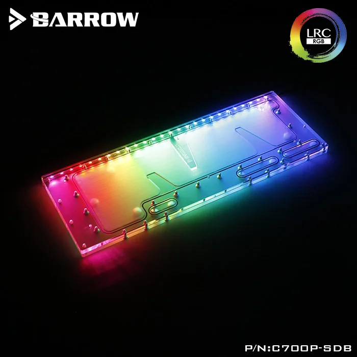 Акриловая плата Barrow в качестве Водного Канала используется для кулера Master C700P