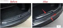 Протектор для Honda vezel вариабельности сердечного ритма HR-V 2014-2017 задний бампер (внутренний и внешний) багажник скребок порога 2 шт./компл.