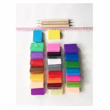 Художника глина ремеслам материал духовка запекаемой глины 24 цвета с 3 шт. глины инструмент